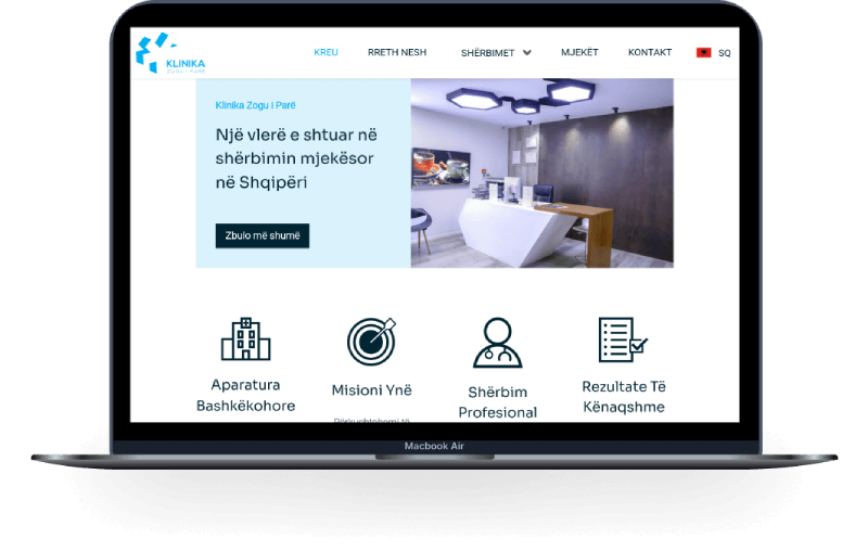 Klinika Zogu i Parë homepage