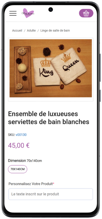 A section of the page as displayed on a phone