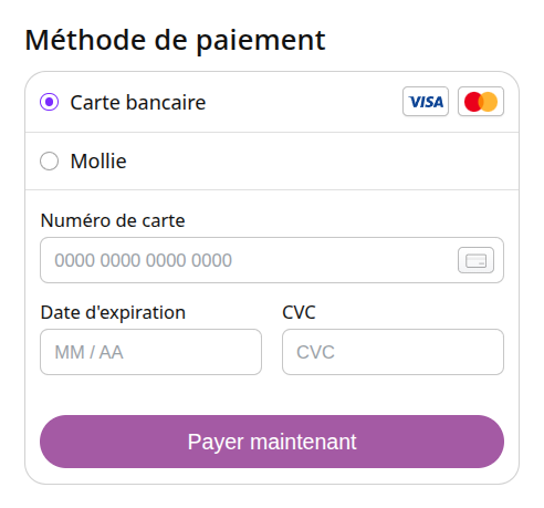 Example of a product search