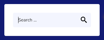 Example of searching in the website
