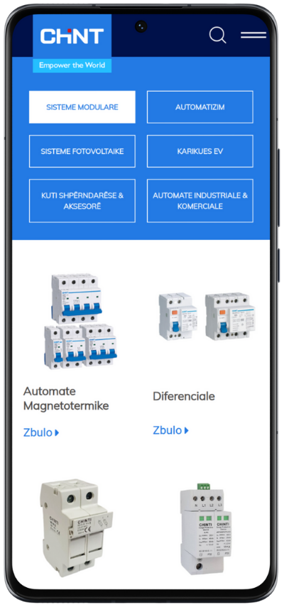 A section of the page as displayed on a phone