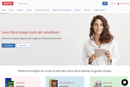 Libroteka homepage