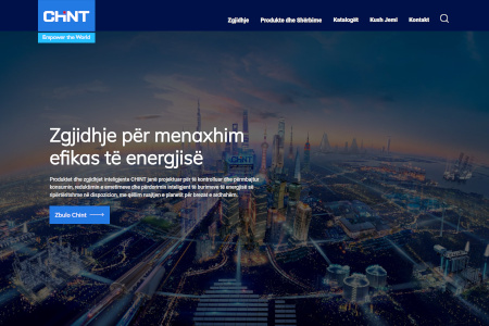 Faqja kryesore e Chint Albania