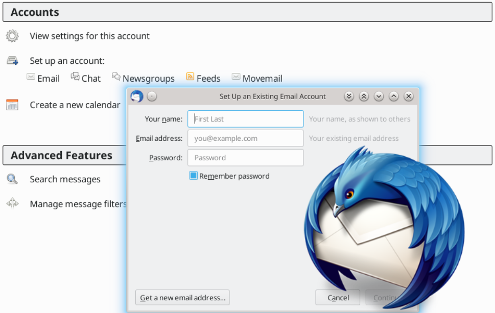 Si të konfiguroni një llogari email në Thunderbird