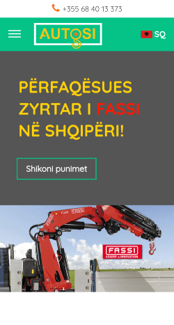 Immagini della homepage su mobile