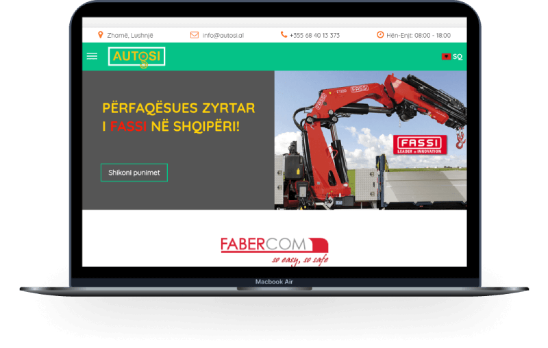 Homepage di AutoSI
