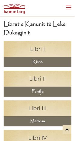 Immagini del sito su mobile