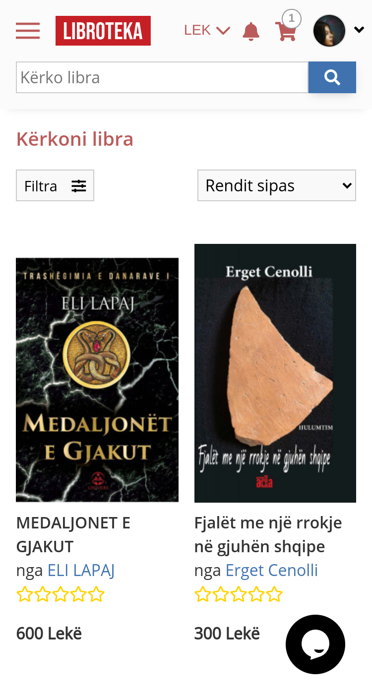 Immagini del sito su mobile