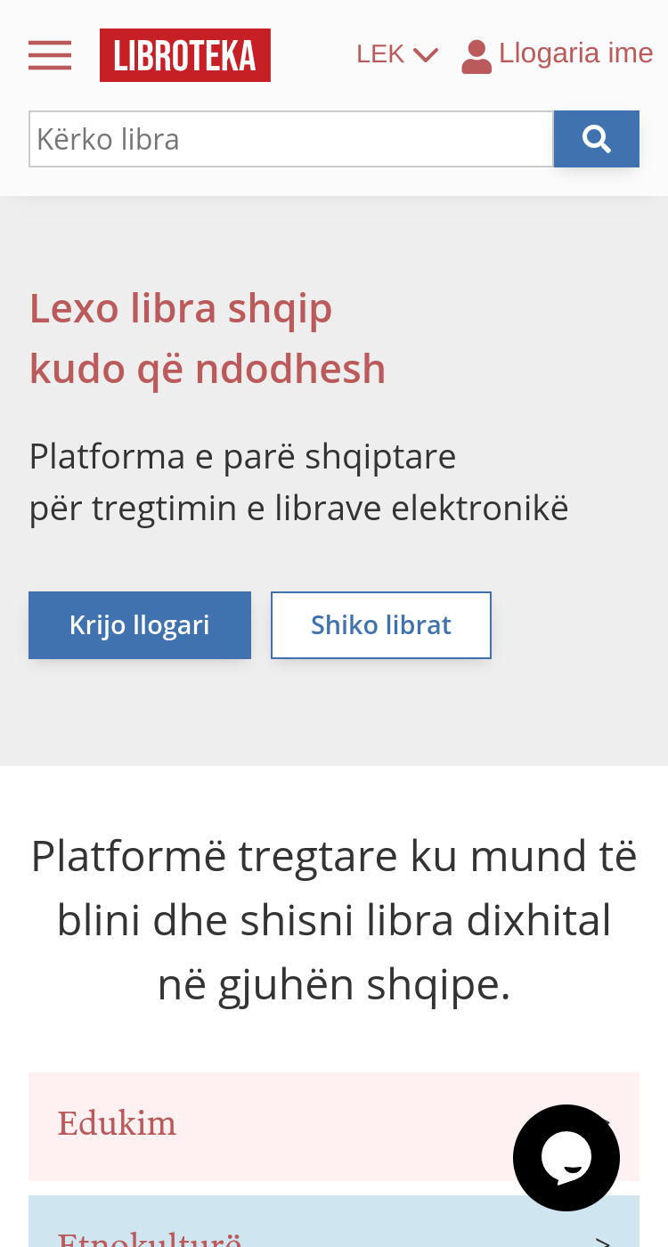 Immagini del sito su mobile