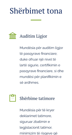Immagini del sito su mobile